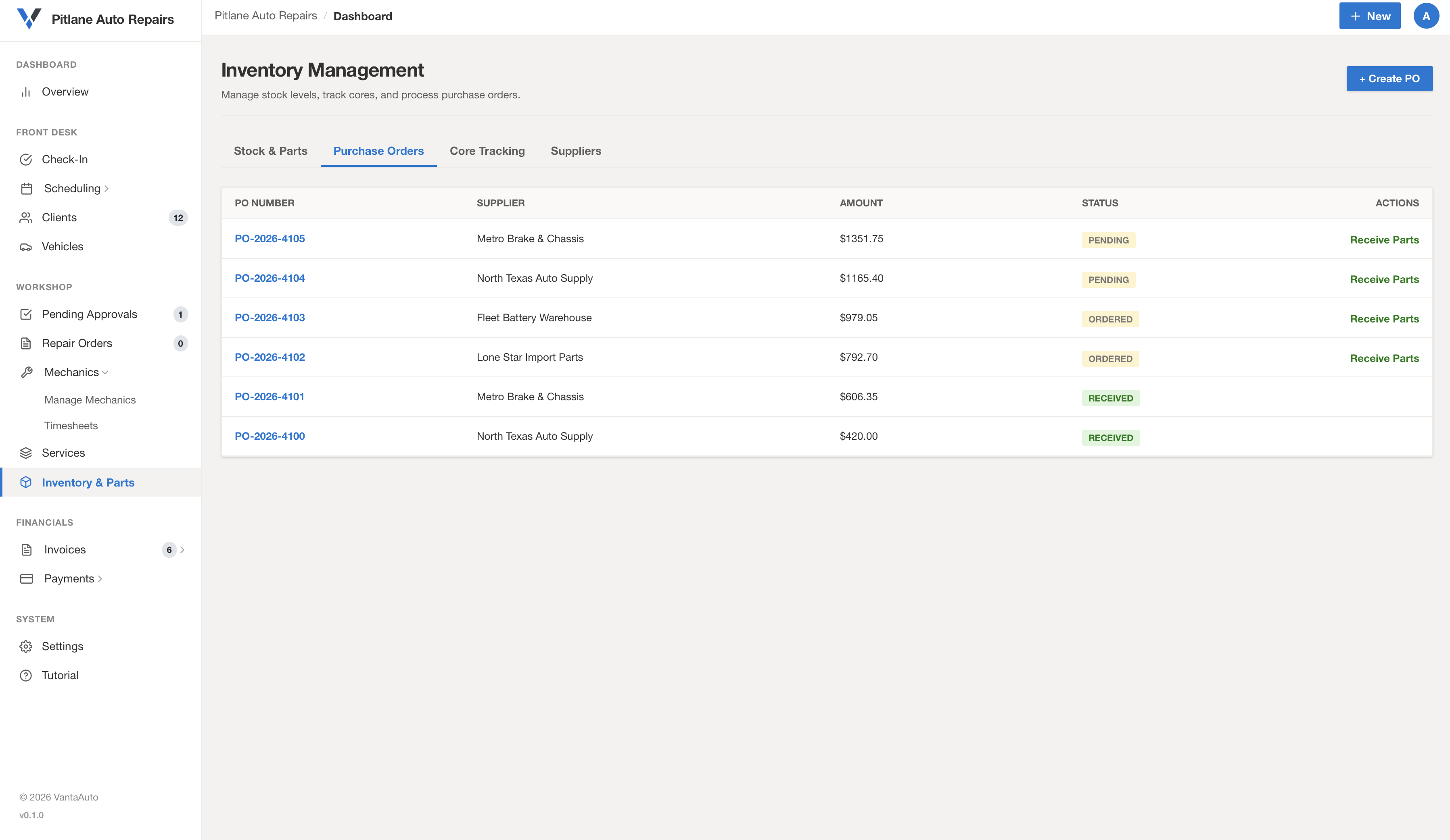 Purchase Orders