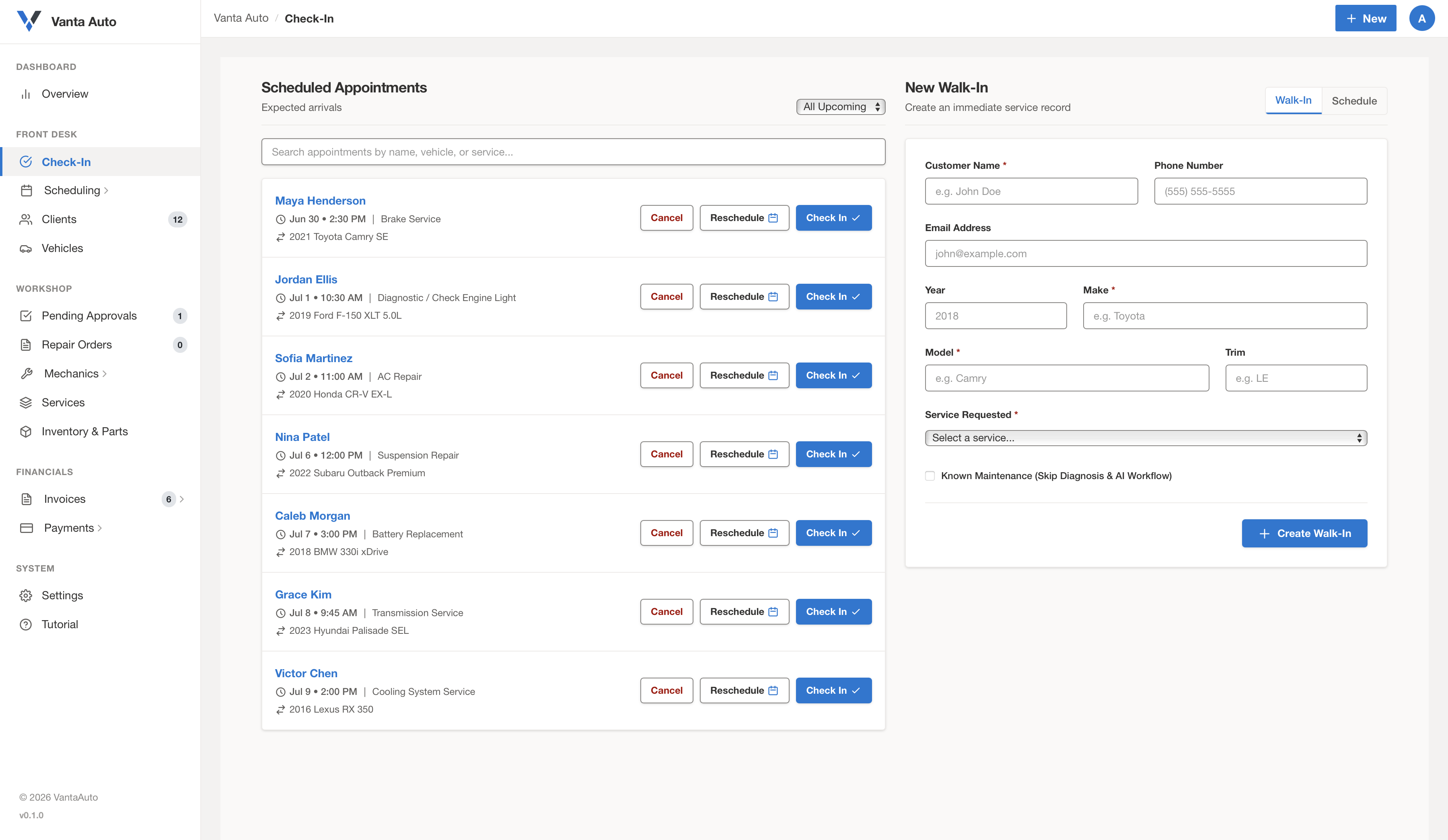 Schedule Management
